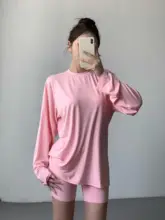 着心地抜群のスポーツTシャツ【クルーネック・ゆったり長袖・アメリカンスタイル】（セットアップ対応）