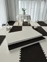 30×60cm 長方形 ジョイントマット【クリームカラー・ベッドサイド・リビング・寝室用】