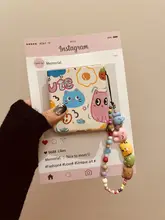 華為ポケット用 スマホケース【折りたたみ式・グラフィティ花柄・ネコデザイン】