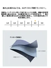 軽ビジネス長袖シャツ【アイスシルク・シワになりにくい・カジュアルな青】