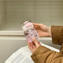 ミニガラスカップ【シンプルデザイン・吸引ストロー付き・高耐熱】