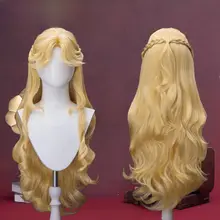 アニメ版コスプレウィッグ【ゴールド・奥黛丽・極上の柔らかさ・ロングタイプ】