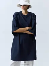 UNICA オーバーサイズTシャツ【落ち感のあるシルク光沢コットン・女性用】