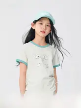 半袖Tシャツ キッズ ガールズ プリント 薄手 速乾 接触冷感 夏 「Balabala」