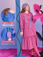 シャツワンピース【バインドデザイン・ロング丈・ゆったりシルエット】