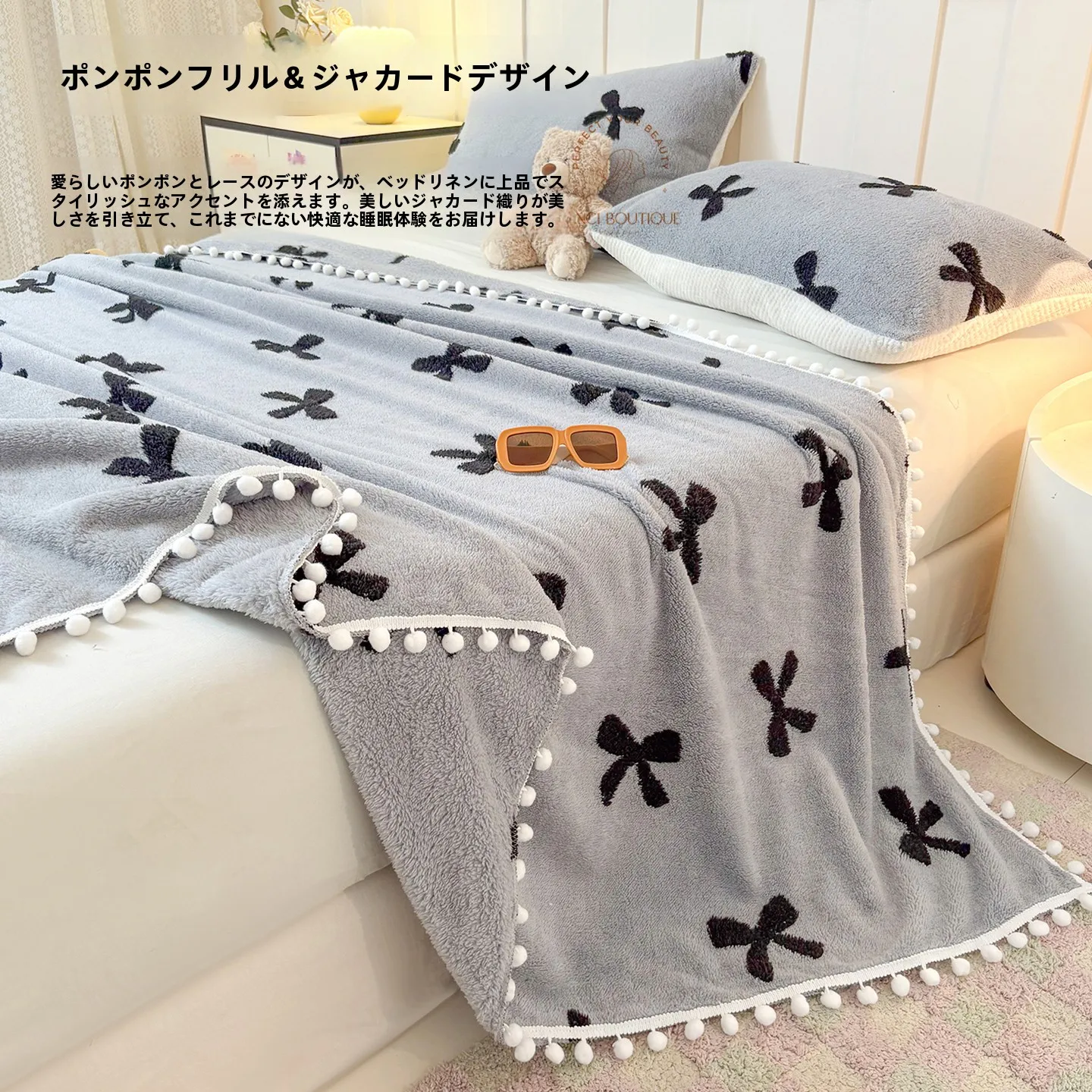 プリンセススタイルのフラワー柄コーラルフリースブランケット：冬用・オフィス・お昼寝用の実用性と機能解析