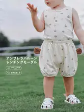 ベビー夏用薄手パンツ【モーダル素材・クール感・ウエストゴム】