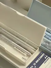半透明マット仕上げの多機能文具ケース【二面デザイン・マカロンカラー・学生用】