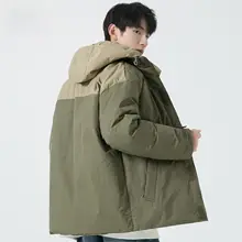 配色の羽毛ジャケット【ショート丈・アウトドア・厚手】（セットアップ対応）