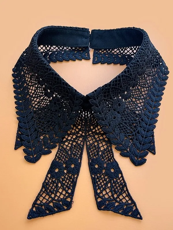 レース刺繍のファッション襟：韓風デザインで日常のスタイルをアップデート