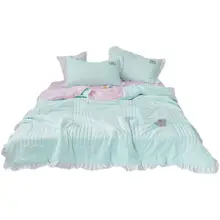 夏用冷感ケット【プリンセススタイル・ミルクシルク・水洗い可能・薄手・二人用】（セットアップ対応）