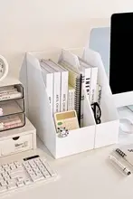 アクリル製 デスク用本収納ラック【学習用・子供向け・整頓用】