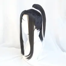 男物コスプレ用ウィッグ【古風・黒色・剣三スタイル】