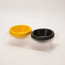 アクリル製陶器の深型水飲みボウル【猫・犬用・安定した設計・防倒れ対策】（セットアップ対応）