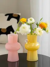 フラワーベース ガラス デザイン性 おしゃれ 上品 インスタ映え 水栽培 生け花 チューリップ リビング ダイニング インテリア雑貨