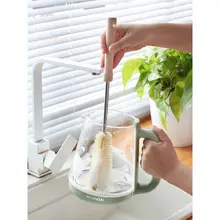 大容量硬毛ブラシ【長いお湯瓶・花瓶・カップ用・便利用品】