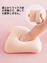 三角形スフレファンデーションスポンジ【乾湿両用・メイクアップ用・エッグ型】