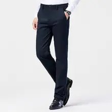 加厚ボア付き男性用カジュアルパンツ【秋冬用・ストレート・保温・ビジネス対応】