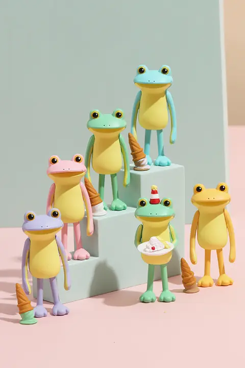 悲壮なカエルのアイスクリーム【カエルモチーフ・フィギュアガチャ】