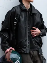 ライダースジャケット メンズ 型押しレザー デコンストラクション ボックスシルエット 短丈 アメカジ ヴィンテージ 上品 バイカー トレンド