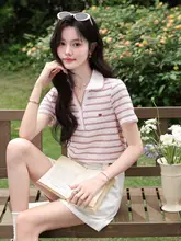 シンプルボーダーTシャツ【夏用・ショートスリーブ・トレンド】