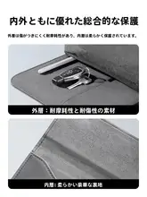 Msvii ノートパソコン用インナーケース【MacBook Air・MateBook・保護カバー・スタンド機能付き】
