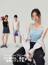 胸パッド付きのワイドストラップインナーキャミソール【女性用・夏用・着用不要】