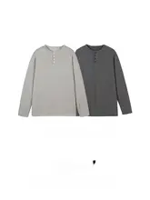 アメリカンヴィンテージのストライプ柄長袖Tシャツ【ユニセックス・ルーズフィット・カジュアル】