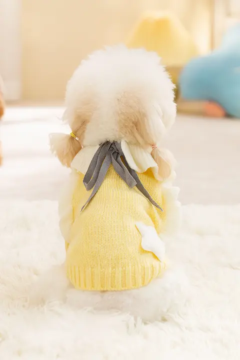 犬用セーター 小型犬 猫 トイプードル ビションフリーゼ シュナウザー 薄手ニット 秋冬 ペットウェア
