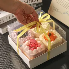 春のお出かけに最適！四つに仕切られたピクニックボックス【お菓子・デザート・ケーキ用】