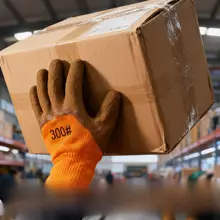 冬用 耐磨加工の作業用手袋【加熱裏地・軽量・防寒・通気性】