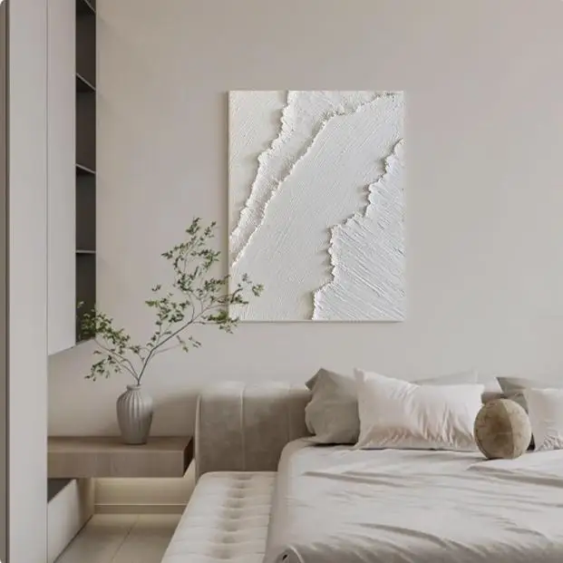 手描き油絵の抽象立体装飾画：リビングに置くとおしゃれになるインテリアアイテム