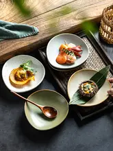 小皿 陶器 ヴィンテージ 薬味皿 つけだれ皿 小鉢 寿司皿 刺身皿 焼肉店 居酒屋