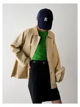 秋用 エレガントなサンドカラーのロングコート【通勤スタイル・英倫風】