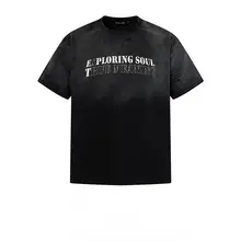 グラデーションデザインのユニセックスTシャツ【クールな印刷・フィット・カジュアルスタイル】