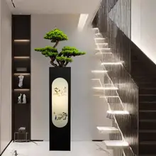 リアルなグリーンプランツのインテリア飾り【玄関やリビングに最適・モダンデザイン・松の木】