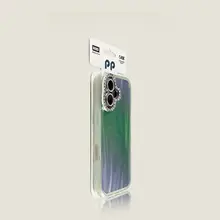 ピンクグラデーションのiPhoneケース【クリエイティブデザイン・キラキラレンズ保護フィルム・男女兼用】