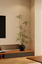 高級感あるナンテンのフェイクグリーン【室内用・コーナーフロアプランツ】