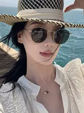 リゾートスタイルのメタルサングラス【偏光・男女兼用・丸型・四角型】