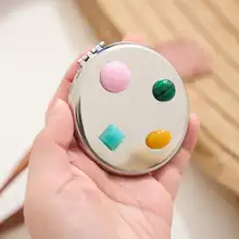 ポケットミラー 天然石 ステンレス ヴィンテージ ミニ 上品 インスタ映え メイク鏡 携帯用