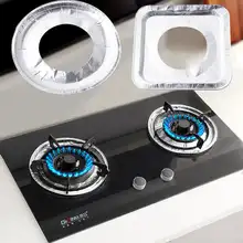 キッチン用 ガスコンロ保護シート【円形・油はね防止・アルミホイル製】