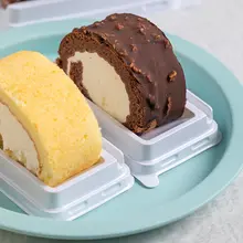 透明包装の和風ケーキロールボックス【スイスロール・虎皮ケーキ用】