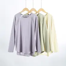 女性用速乾性長袖Tシャツ【フィット・ランニング・ヨガ・大きいサイズ】