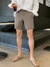 快適な夏用メンズパンツ【ゆったりしたストレートシルエット・ウエストゴム・ハーフ丈】