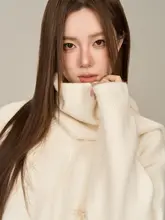 秋冬用 デザインニットセーター【赤・リボン付き・クリスマススタイル】