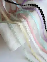 波浪デザインのストレッチレーストリム【手作り用・服飾用】