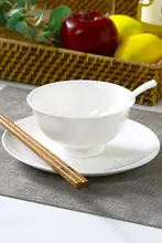 ご飯茶碗 大きなスープボウル 食器 家庭用 骨瓷 健康 白色
