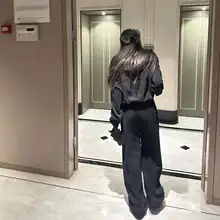 極上の柔らかさのスウェットとパンツの春用レディースセットアップ（セットアップ対応）