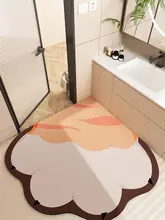 可愛らしいハート型の珪藻土吸水マット【バスルーム・滑り止め・トイレ用】