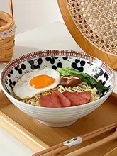 高級感ある和風ラーメンボウル【大容量・家庭用・陶器製】